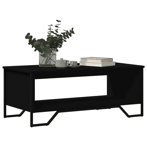 Mesa de Centro, Mesa baixa, 100x51x40 cm derivados de madeira preto