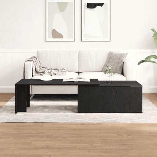 Mesa de Centro, Mesa baixa, Carvalho Preto 150 x 50 x 35 cm