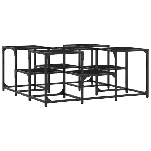 Mesa de Centro, Mesa baixa, 91x91x40 cm derivados de madeira preto