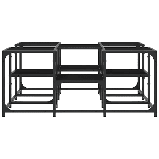 Mesa de Centro, Mesa baixa, 91x91x40 cm derivados de madeira preto