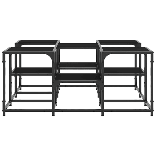Mesa de Centro, Mesa baixa, 91x91x40 cm derivados de madeira preto
