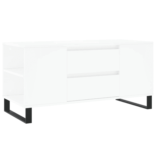 Mesa de Centro, Mesa baixa, 102x44,5x50 cm derivados de madeira branco