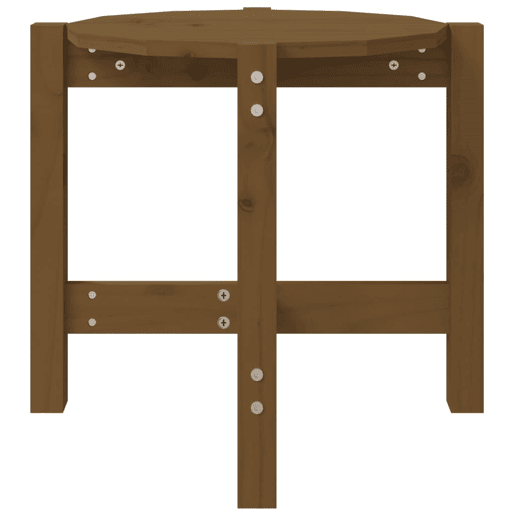 Mesa de Centro, Mesa baixa, Ø 52,5x45 cm madeira pinho maciça castanho-mel