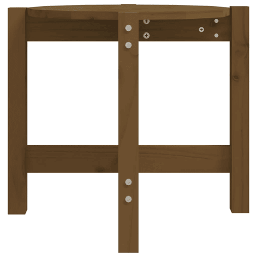 Mesa de Centro, Mesa baixa, Ø 52,5x45 cm madeira pinho maciça castanho-mel