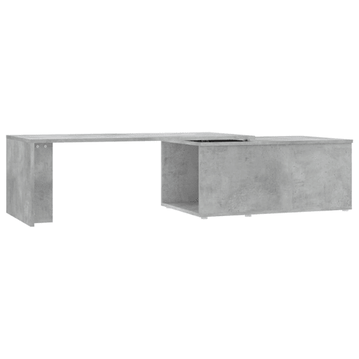 Mesa de Centro, Mesa baixa, 150x50x35 cm contraplacado cinzento cimento