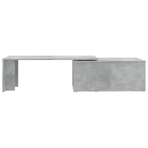 Mesa de Centro, Mesa baixa, 150x50x35 cm contraplacado cinzento cimento