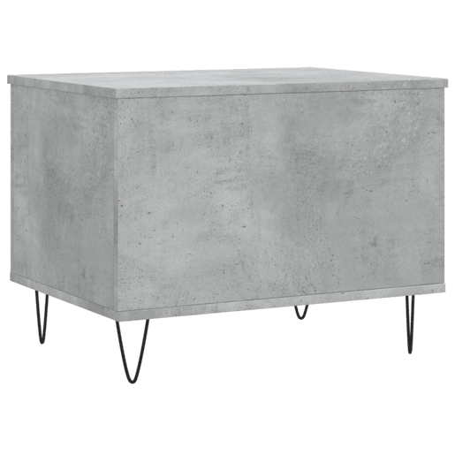 Mesa de Centro, Mesa baixa, 60x44,5x45 cm derivados madeira cinzento cimento