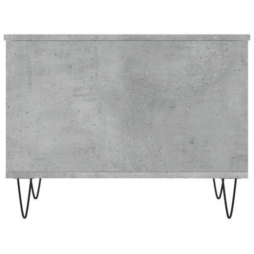 Mesa de Centro, Mesa baixa, 60x44,5x45 cm derivados madeira cinzento cimento