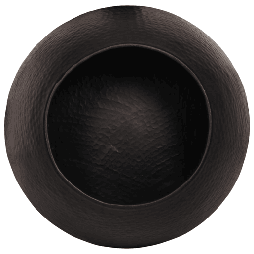 Mesa de Centro, Mesa baixa, em alumínio martelado Ø 50x30 cm preto Mesa de Centro, Mesa baixa, em alumínio martelado Ø 50x30 cm preto