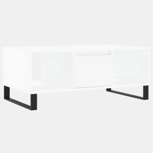 Mesa de Centro, Mesa baixa, 90x50x36,5 cm derivados de madeira branco