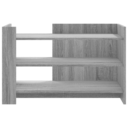 Mesa de Centro, Mesa baixa, 80x50x50 cm derivados de madeira cinzento sonoma