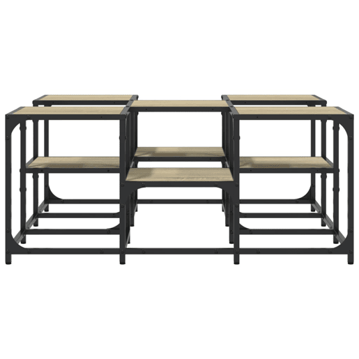 Mesa de Centro, Mesa baixa, 91x91x40 cm derivados de madeira carvalho sonoma