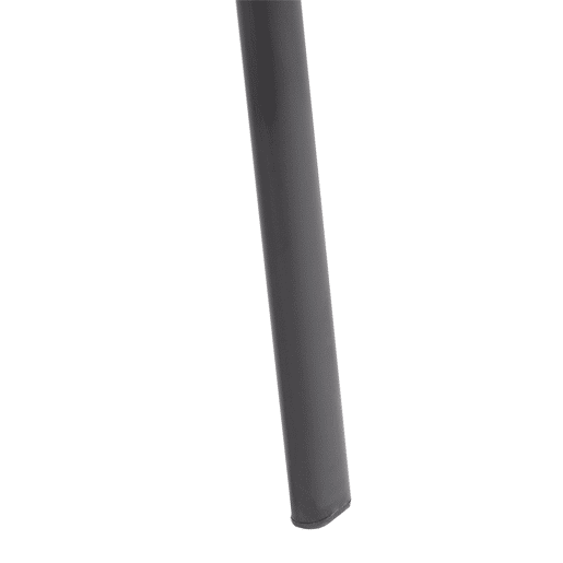 Cadeira para visitantes com apoios de braço integrados para área de espera PVC cinza base de metal preto com 4 pés 10_0003377