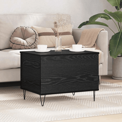 Mesa de Centro, Mesa baixa, Carvalho Preto 60 x 44,5 x 45 cm