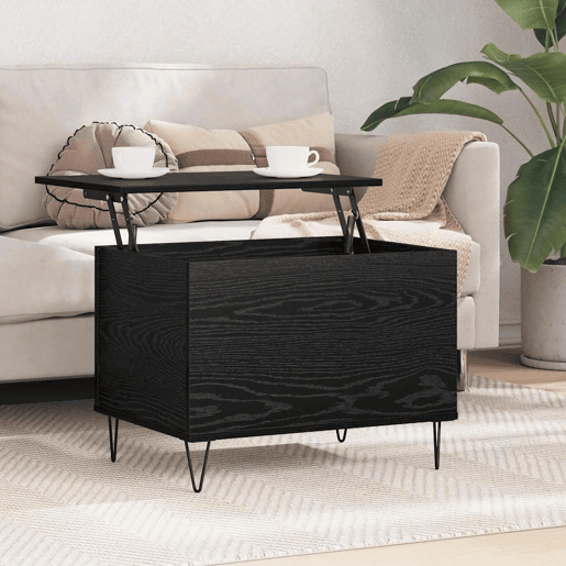 Mesa de Centro, Mesa baixa, Carvalho Preto 60 x 44,5 x 45 cm