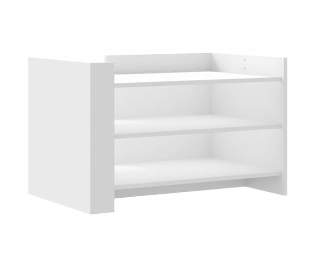 Mesa de café - mesa de centro madera de ingeniería blanca 80x50x50 cm