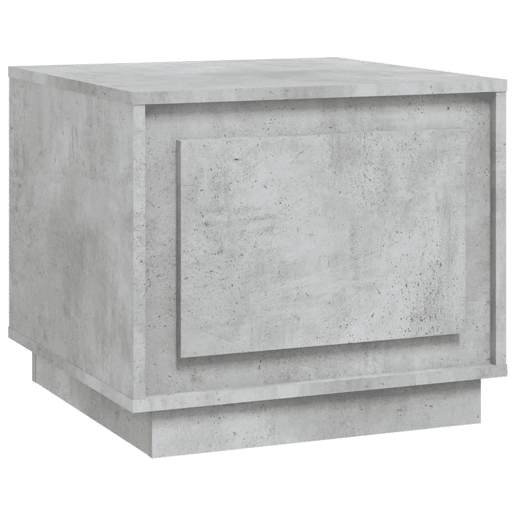 Mesa de Centro, Mesa baixa, 51x50x44 cm derivados de madeira cinza cimento
