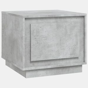 Mesa de Centro, Mesa baixa, 51x50x44 cm derivados de madeira cinza cimento