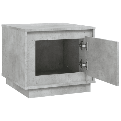 Mesa de Centro, Mesa baixa, 51x50x44 cm derivados de madeira cinza cimento