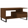 Mesa de Centro, Mesa baixa, 90x49x45 cm derivados de madeira carvalho castanho