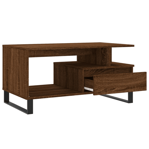 Mesa de Centro, Mesa baixa, 90x49x45 cm derivados de madeira carvalho castanho Mesa de Centro, Mesa baixa, 90x49x45 cm derivados de madeira carvalho castanho