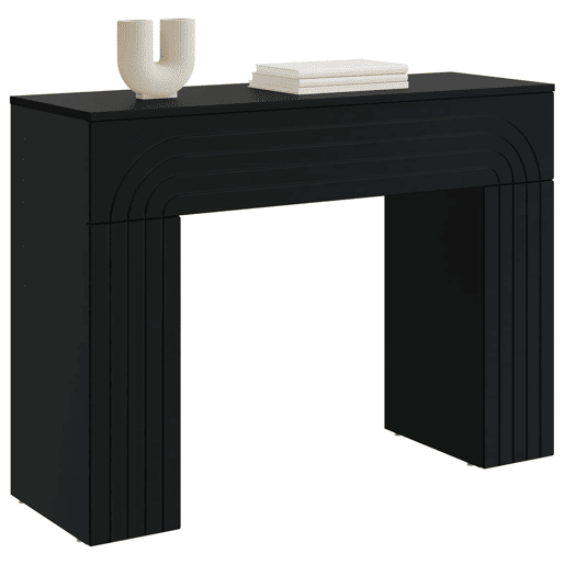 Mesa de Centro, Mesa baixa, Preto 102 x 35 x 75 cm Derivados de Madeira