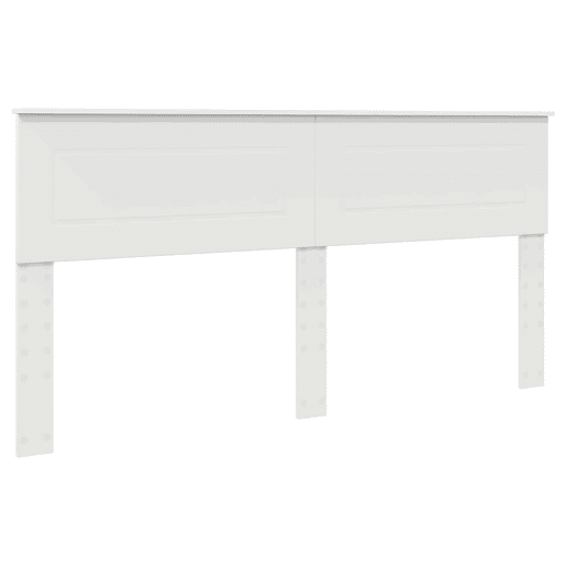 Estrutura De Cama De Casal Simple King Size - Branco 200 x 200 cm Madeira processada