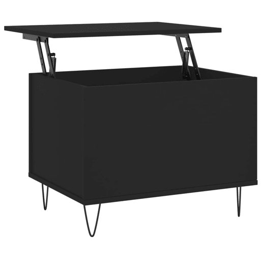 Mesa de Centro, Mesa baixa, 60x44,5x45 cm derivados de madeira preto