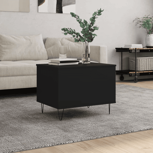 Mesa de Centro, Mesa baixa, 60x44,5x45 cm derivados de madeira preto