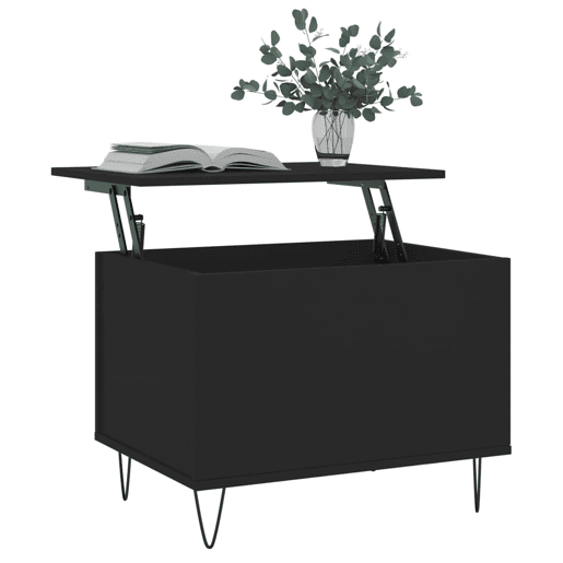 Mesa de Centro, Mesa baixa, 60x44,5x45 cm derivados de madeira preto