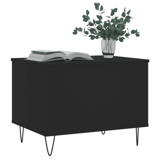 Mesa de Centro, Mesa baixa, 60x44,5x45 cm derivados de madeira preto