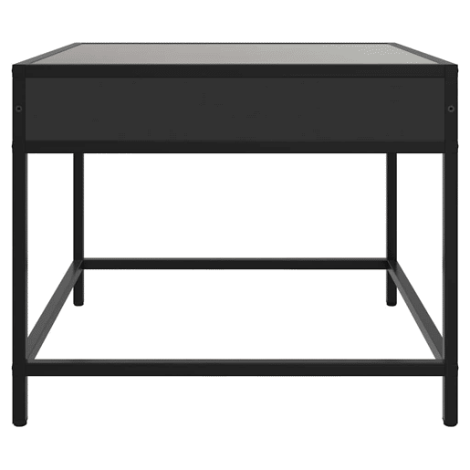 Mesa de Centro, Mesa baixa, c luzes LED Infinity 50x50x41 cm preto