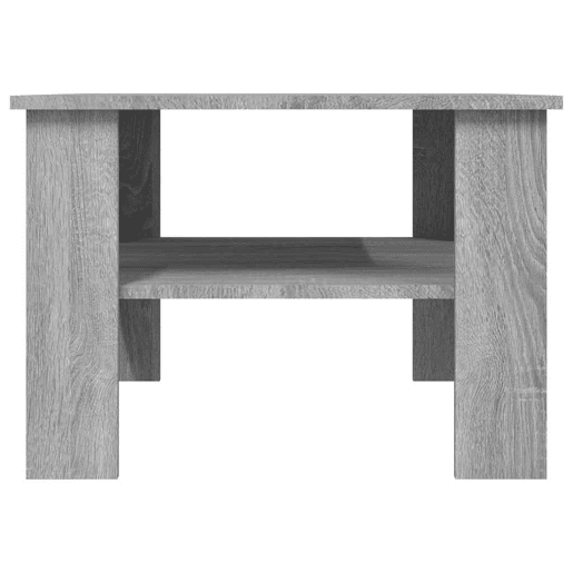 Mesa de Centro, Mesa baixa, 60x60x42 cm derivados de madeira cinzento sonoma