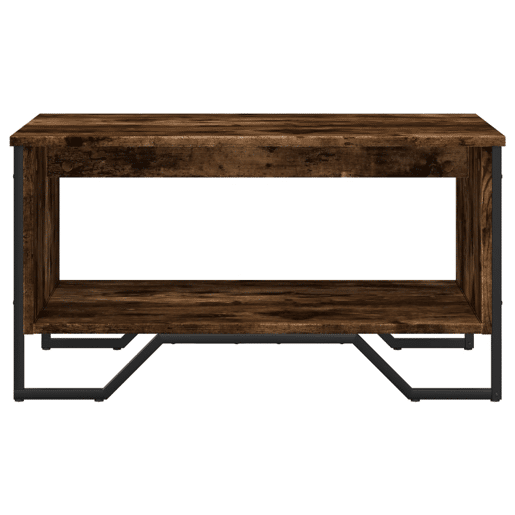 Mesa de Centro, Mesa baixa, 75x51x40 cm derivados de madeira carvalho fumado