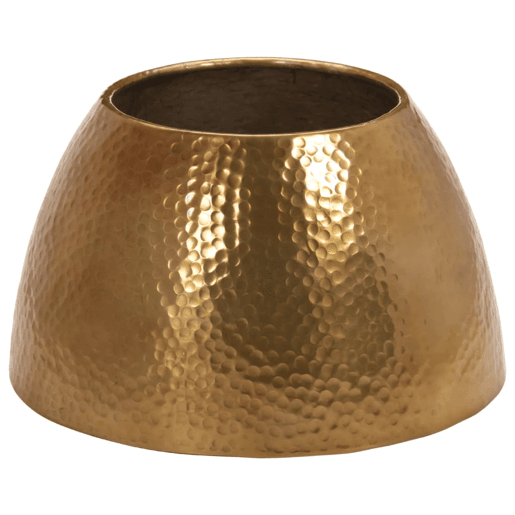 Mesa de Centro, Mesa baixa, em alumínio martelado Ø 50x30 cm bronze