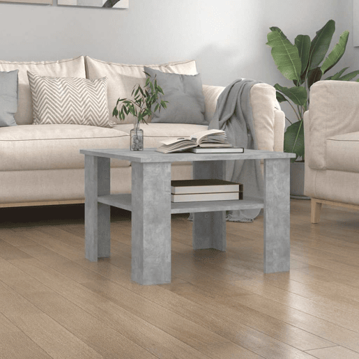 Mesa de Centro, Mesa baixa, derivados de madeira cinzento cimento