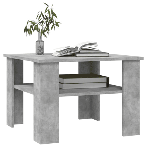 Mesa de Centro, Mesa baixa, derivados de madeira cinzento cimento