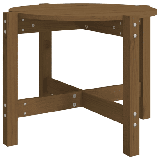 Mesa de Centro, Mesa baixa, Ø 62,5x45 cm madeira pinho maciça castanho-mel