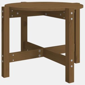 Mesa de Centro, Mesa baixa, Ø 62,5x45 cm madeira pinho maciça castanho-mel