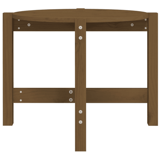Mesa de Centro, Mesa baixa, Ø 62,5x45 cm madeira pinho maciça castanho-mel