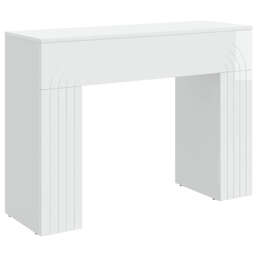 Mesa de Centro, Mesa baixa, Branco Brilhante 102 x 35 x 75 cm