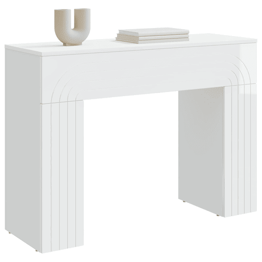 Mesa de Centro, Mesa baixa, Branco Brilhante 102 x 35 x 75 cm
