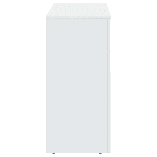 Mesa de Centro, Mesa baixa, Branco Brilhante 102 x 35 x 75 cm