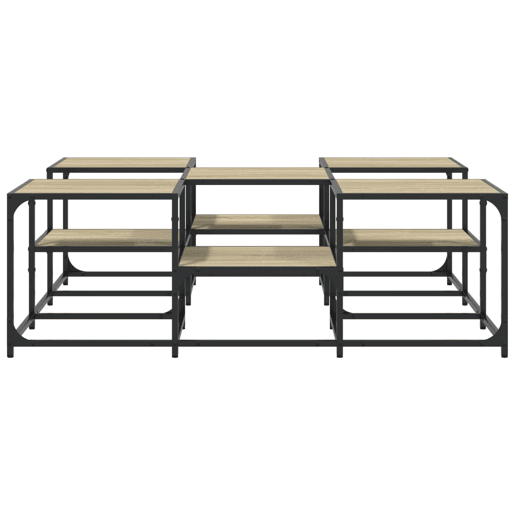 Mesa de Centro, Mesa baixa, 121x121x40 derivados de madeira carvalho sonoma