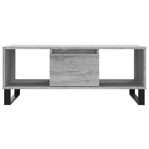 Mesa de Centro, Mesa baixa, 90x50x36,5 cm derivados madeira cinzento sonoma