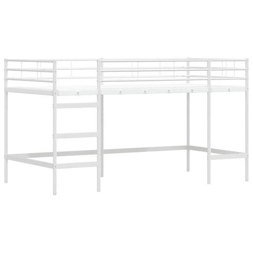 Estrutura de Cama Infantil Loft para Crianças com Cortinas 90 x 201 cm Estrutura de Cama Infantil Loft para Crianças com Cortinas 90 x 201 cm