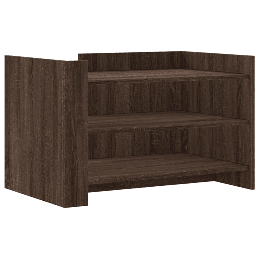 Mesa de Centro, Mesa baixa, 80x50x50 cm derivados madeira carvalho castanho