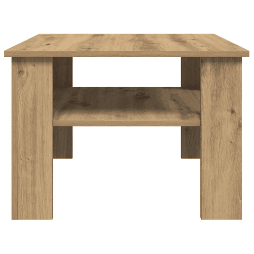 Mesa de Centro, Mesa baixa, 60x60x42 cm derivados madeira carvalho castanho