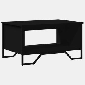 Mesa de Centro, Mesa baixa, 75x51x40 cm derivados de madeira preto