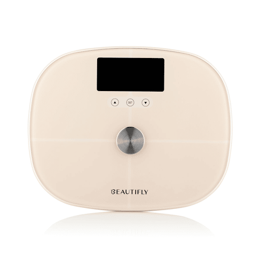 Beautifly Balança Digital SlimSense Bluetooth LCD Bege App Móvel